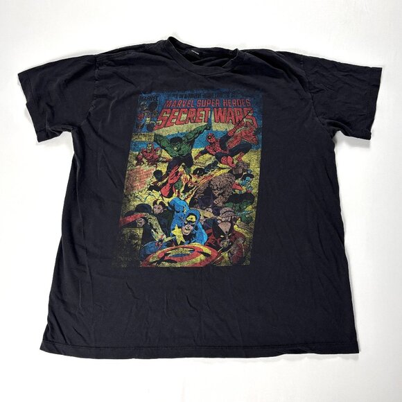 MAD Engine Other - Marvel Mens Super Hero Secret Wars T Shirt Black L Comic Mad Engine